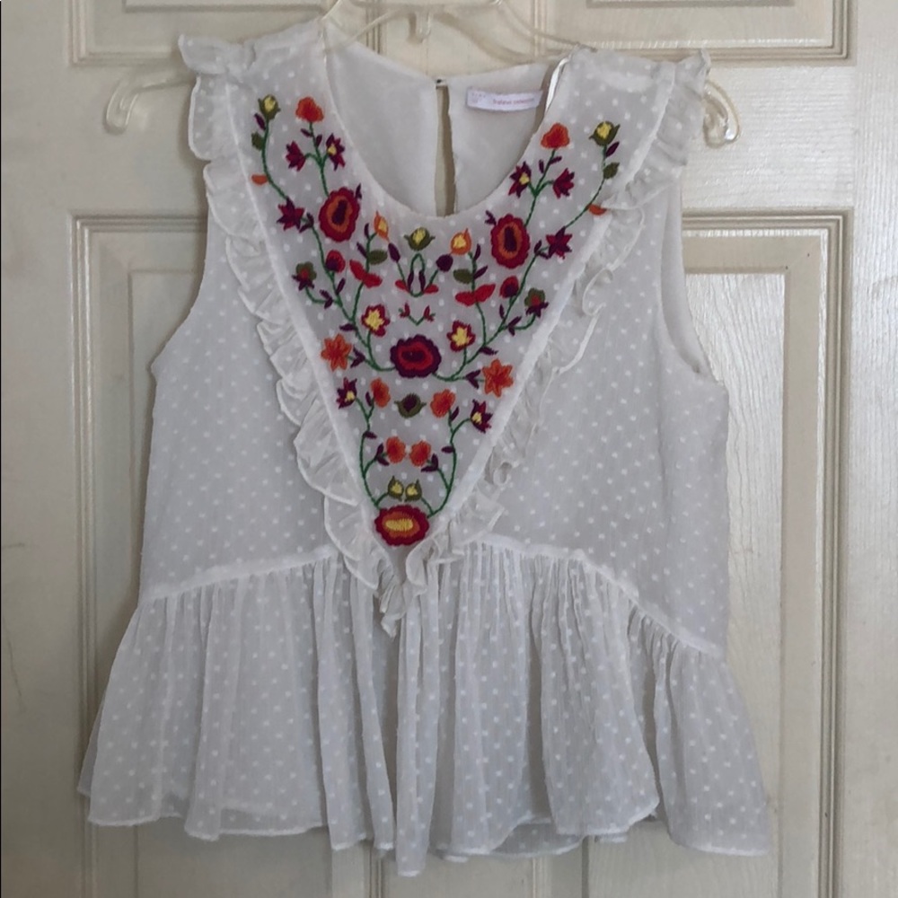 Zara Embroidered Top